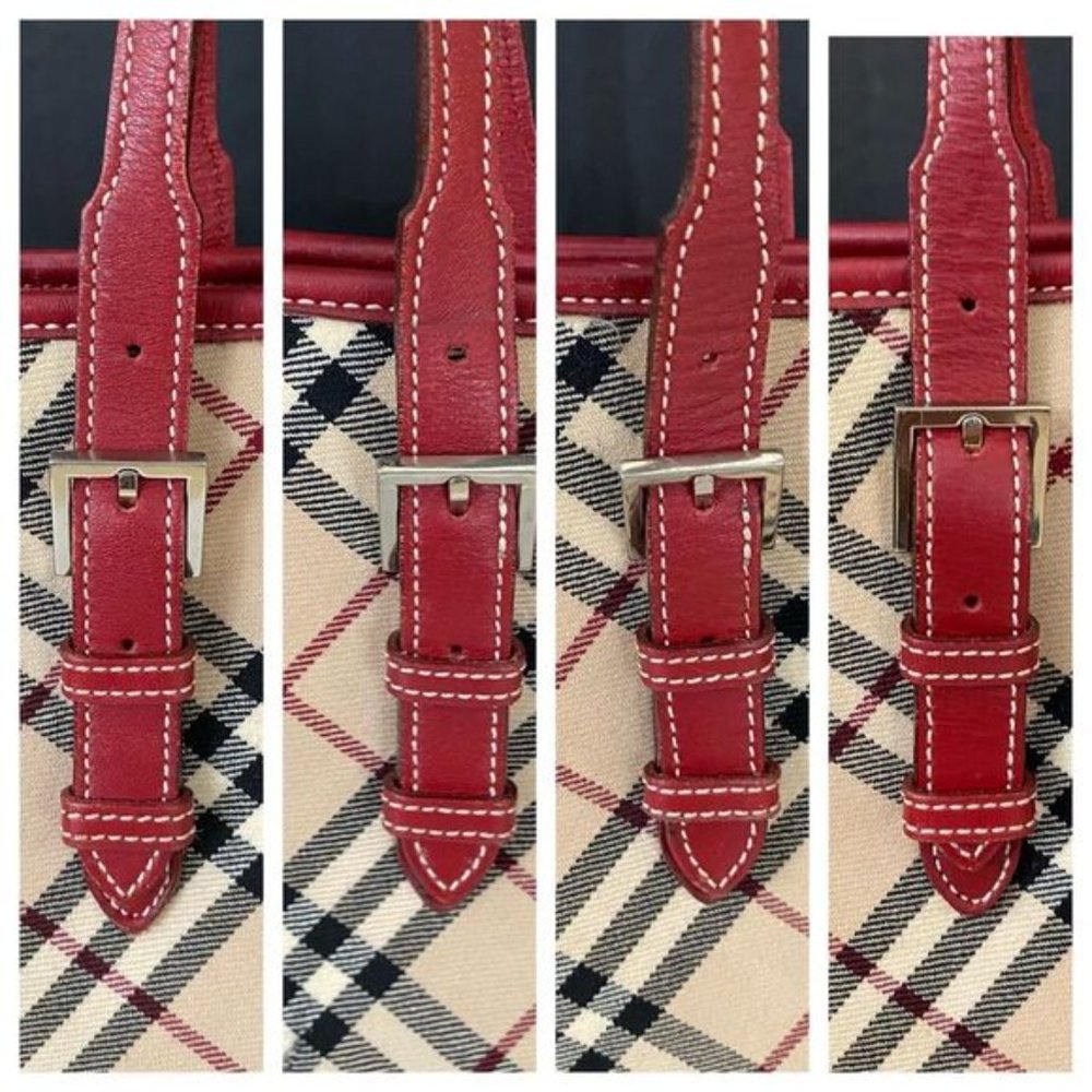 BURBERRY Nova Check Blue Label Handbag 👜 - Picture 10 of 15